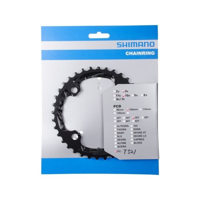 Зірка шатунів Shimano FC-M610/T521 DEORE, 36зуб. AL